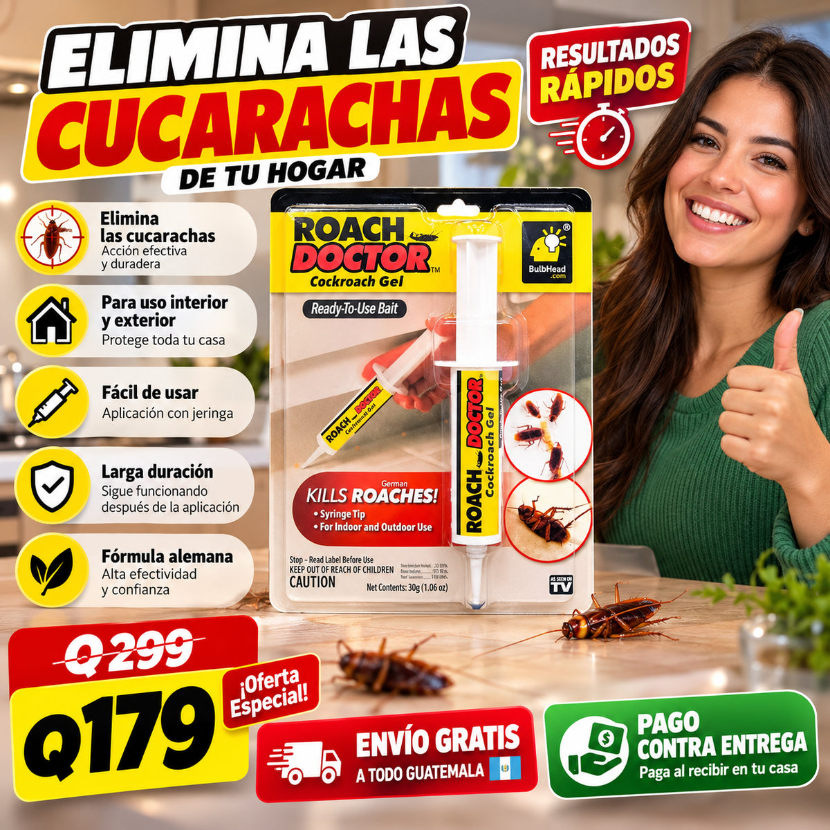 Gel Mata Cucarachas Roach Doctor™