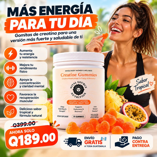 Gomitas Creatina Mujer – Energía y Fuerza Cada Día