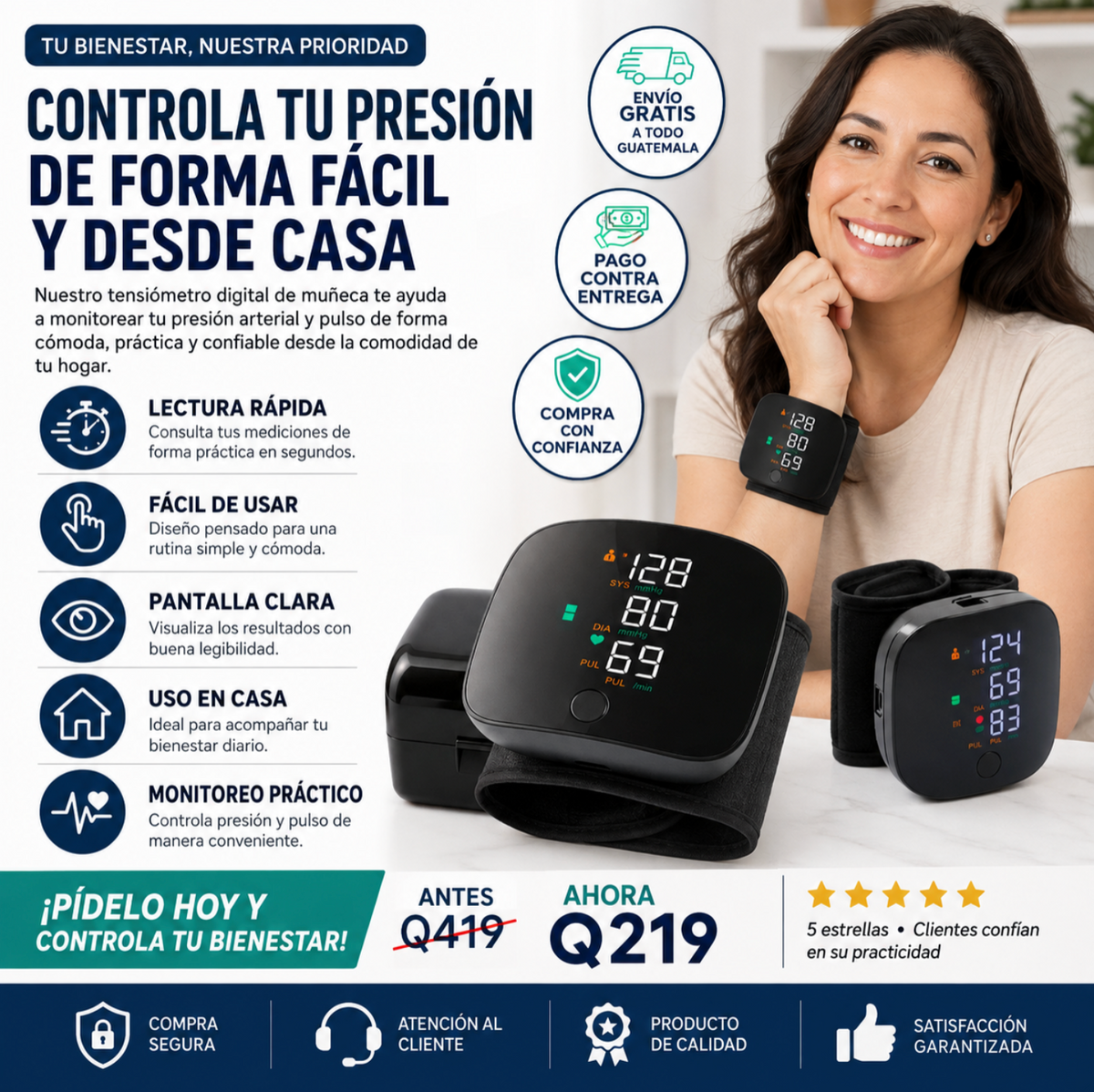 Monitor de presión digital : Controla tu presión desde casa