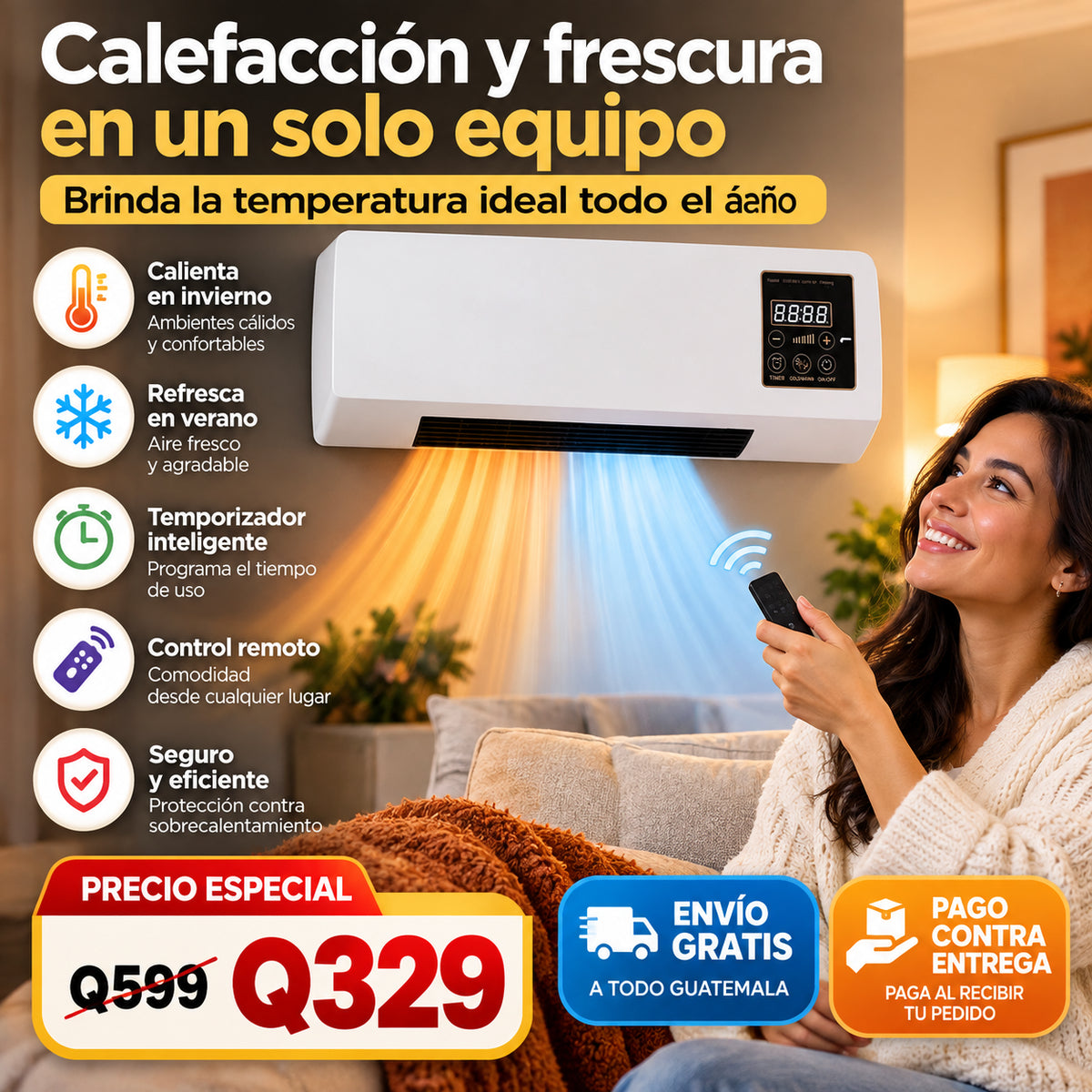🔥❄️ ClimaComfort 2 en 1™ – Confort Todo el Año